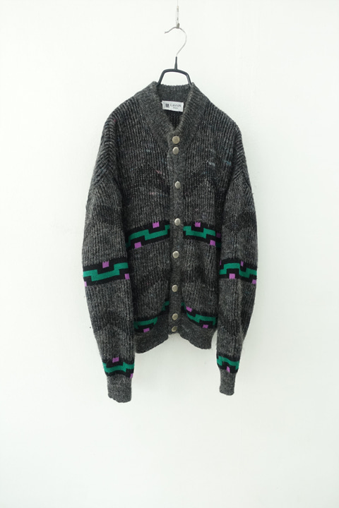 LANVIN made in italy - mohair &amp; wool cardigan