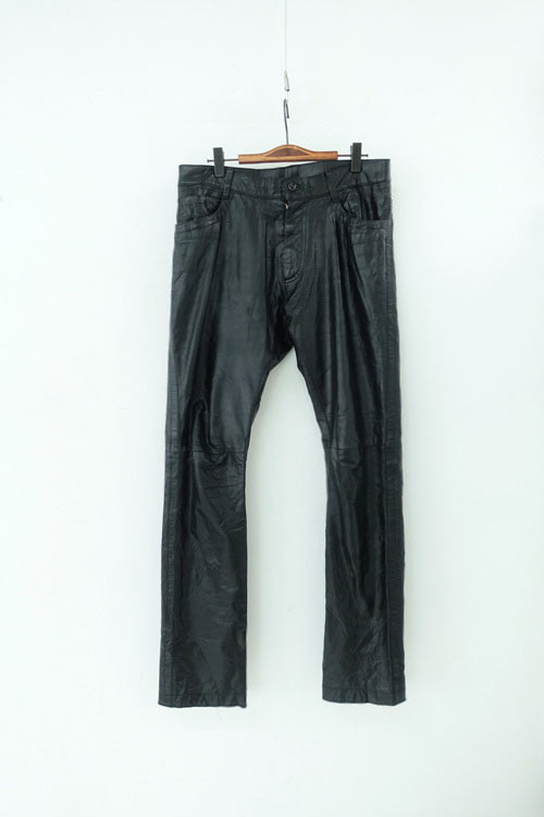 ANN DEMEULEMEESTER made in belgium- leather pants (29)