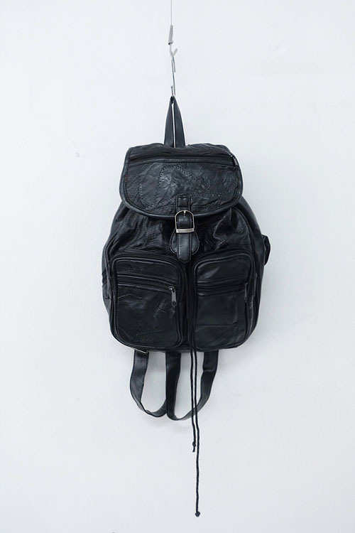 vintage leather backpack