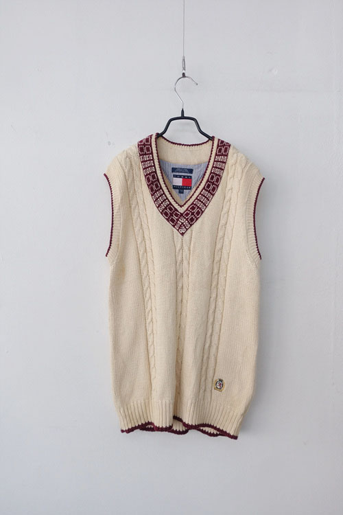 TOMMY HILFIGER - cotton knit vest
