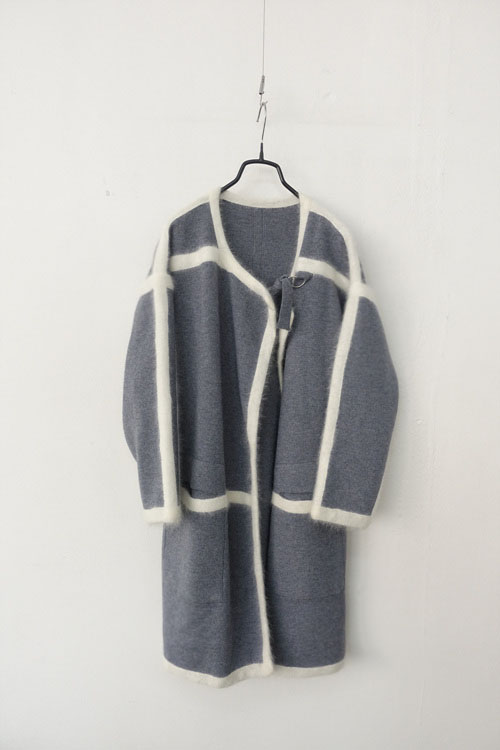 japan knit over coat