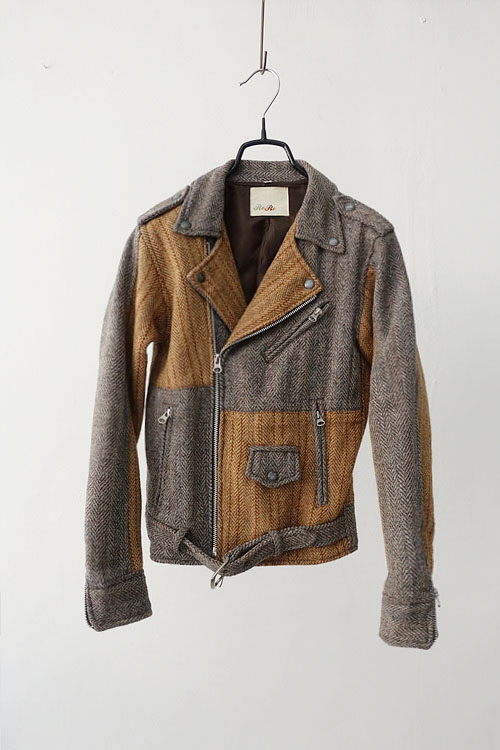 RERE - vintage tweed fabric remake jacket