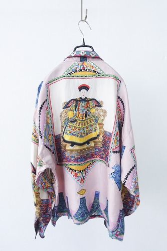 90&#039;s GIANNI VERSACE made in italy - &quot;Qianlong Emperor&quot; pure silk shirts