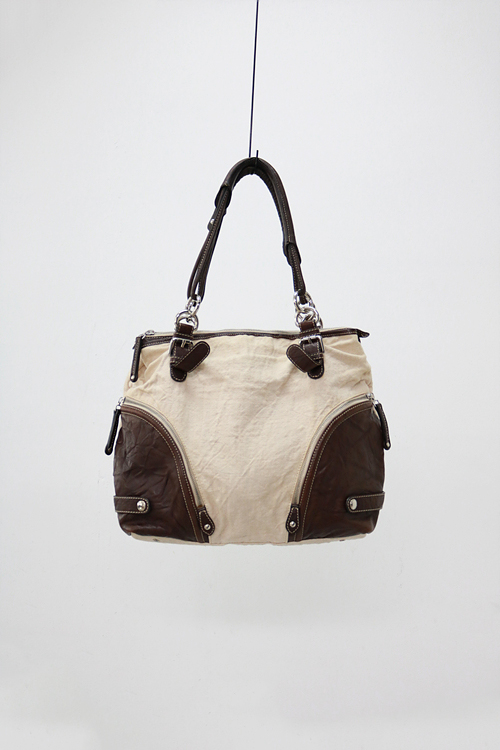 NUOVO DIVE - cotton &amp; leather bag
