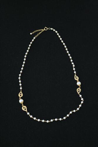 eco pearl &amp; chain necklace