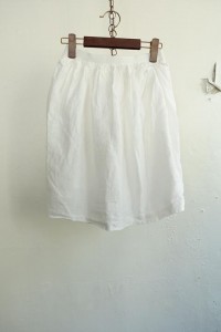GRASS LINE - pure linen skirt (26~29)