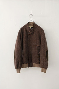 DAKS ENGLAND - tweed wool harrington jacket