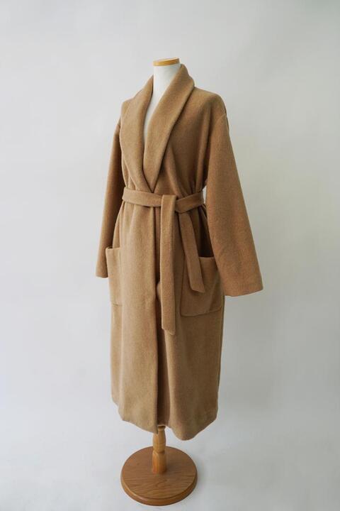 MARGARET HOWELL - camel melton wool coat